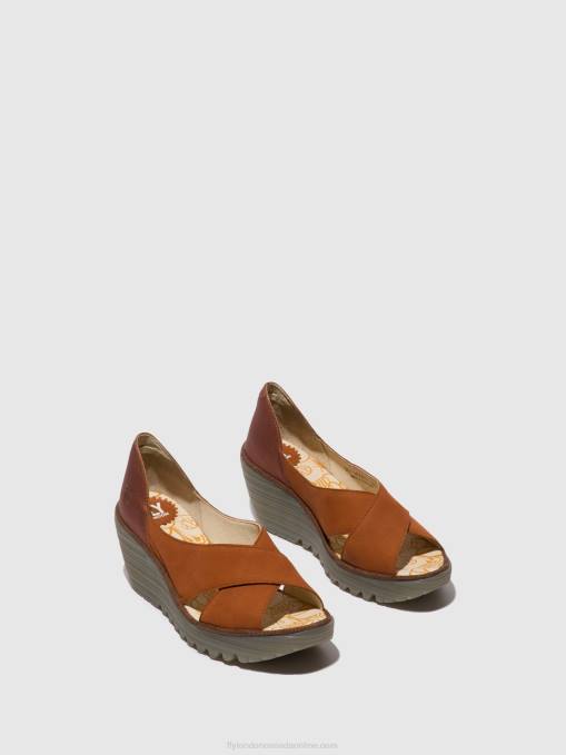 Crossover Sandals YOMA307 Fly London Women TAN/COPPER 0JLR484