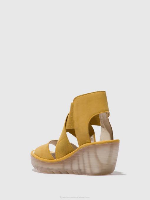 Crossover Sandals YUBA385 Fly London Women BUMBLEBEE 0JLR562