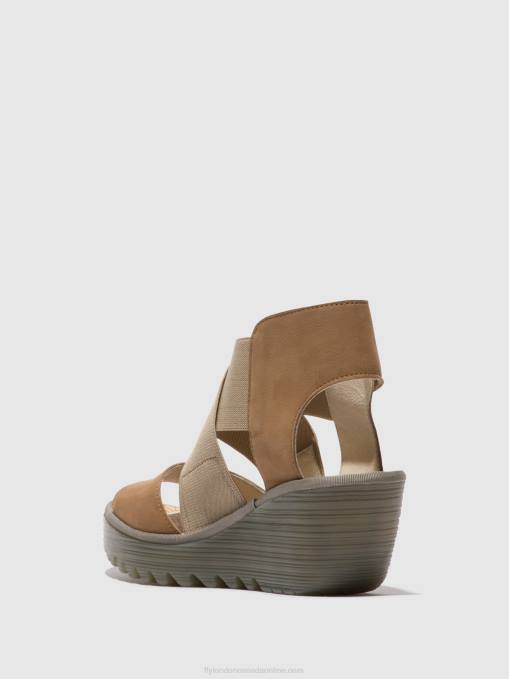 Crossover Sandals YUBA385 Fly London Women SAND 0JLR487