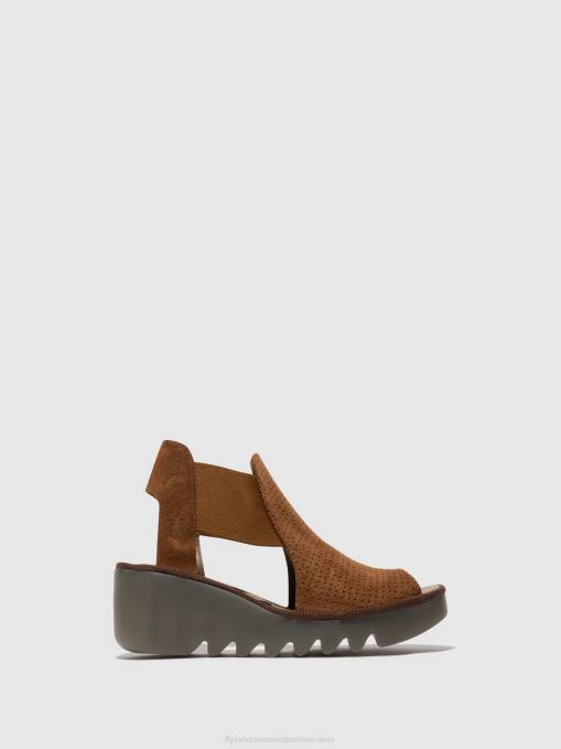 Elasticated Sandals BIGA412 Fly London Women COGNAC 0JLR479