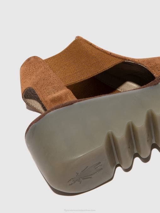 Elasticated Sandals BIGA412 Fly London Women COGNAC 0JLR479