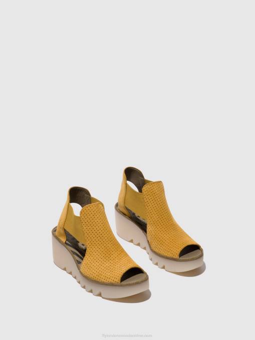 Elasticated Sandals BIGA412 Fly London Women HONEY 0JLR481