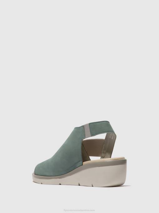 Elasticated Sandals NILY940 Fly London Women PALE BLUE 0JLR476