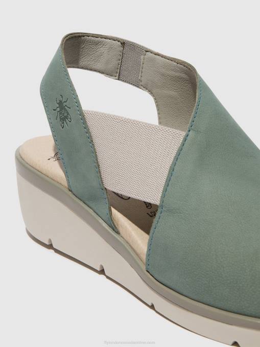 Elasticated Sandals NILY940 Fly London Women PALE BLUE 0JLR476