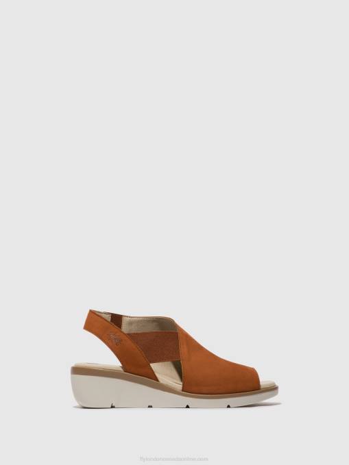 Elasticated Sandals NILY940 Fly London Women TAN 0JLR475