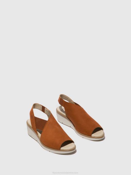 Elasticated Sandals NILY940 Fly London Women TAN 0JLR475