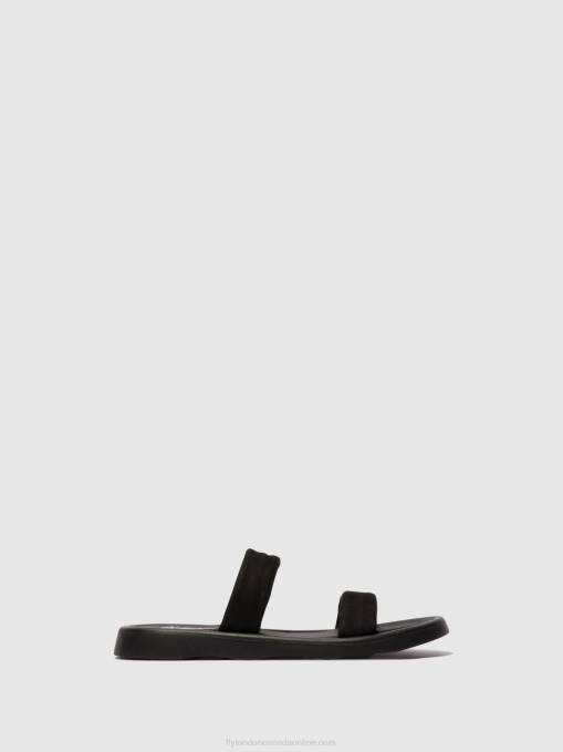 Flat Sandals TAJA872 Fly London Women BLACK 0JLR554