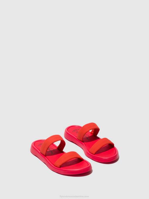 Flat Sandals TAJA872 Fly London Women DEVIL RED 0JLR555
