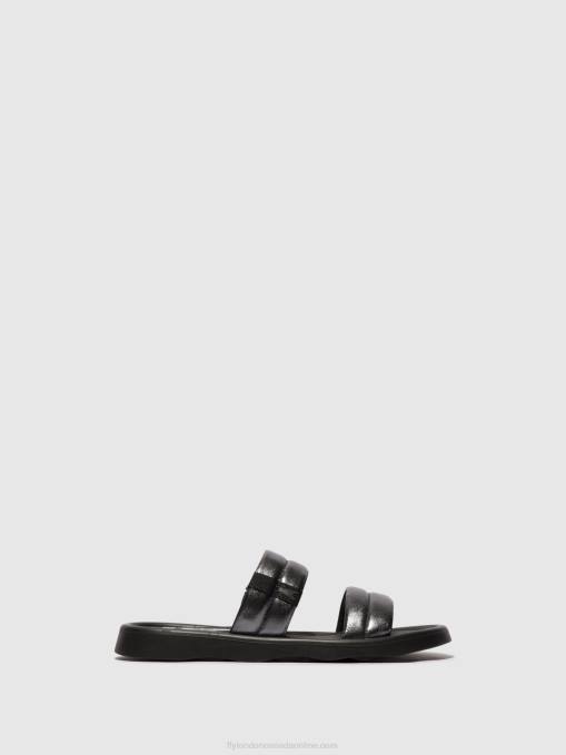 Flat Sandals TOHA942 Fly London Women GRAPHITE 0JLR474