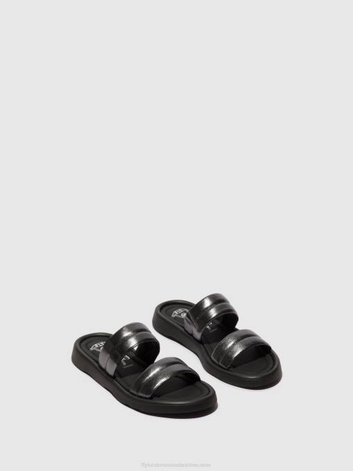 Flat Sandals TOHA942 Fly London Women GRAPHITE 0JLR474
