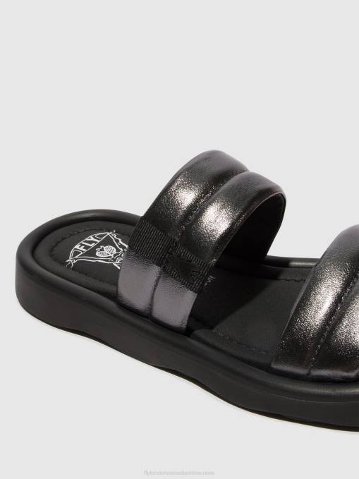 Flat Sandals TOHA942 Fly London Women GRAPHITE 0JLR474