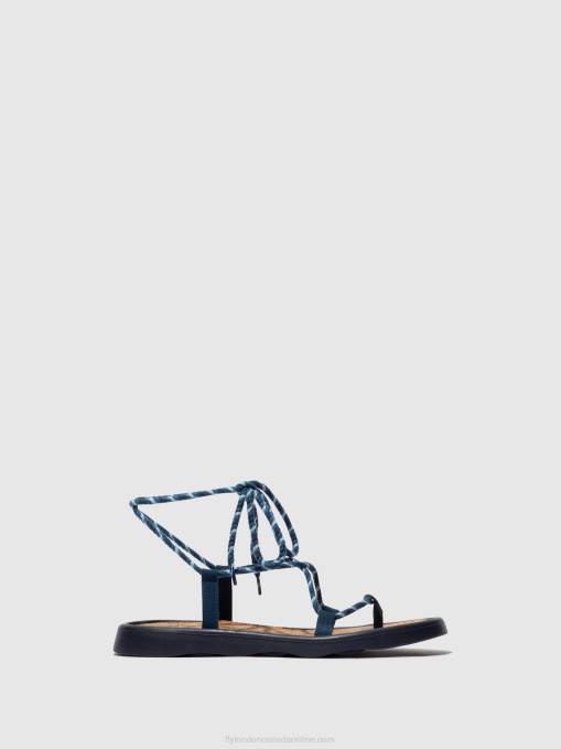 Lace-up Sandals TACE874 Fly London Women BLUE 0JLR551