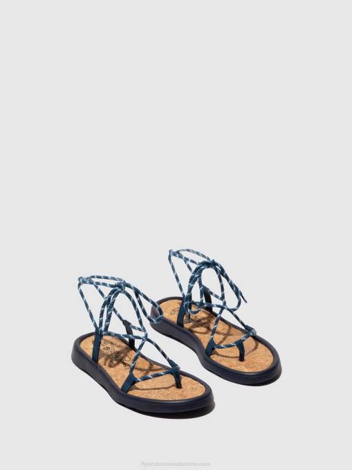 Lace-up Sandals TACE874 Fly London Women BLUE 0JLR551