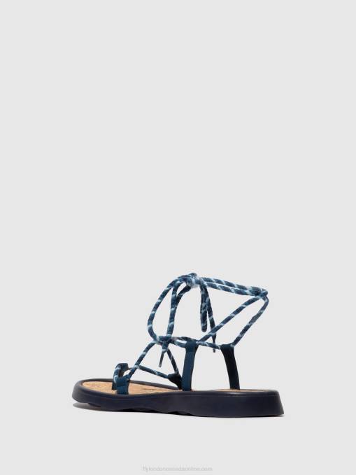 Lace-up Sandals TACE874 Fly London Women BLUE 0JLR551