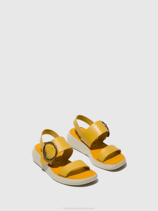 Sling-Back Sandals BANI739 Fly London Women MUSTARD 0JLR469