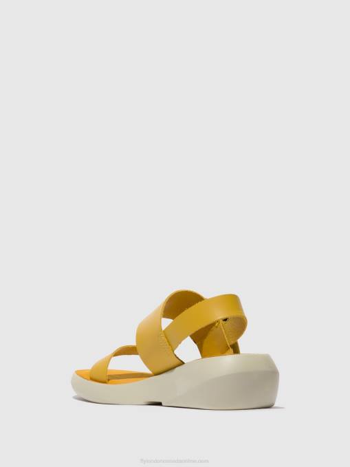 Sling-Back Sandals BANI739 Fly London Women MUSTARD 0JLR469