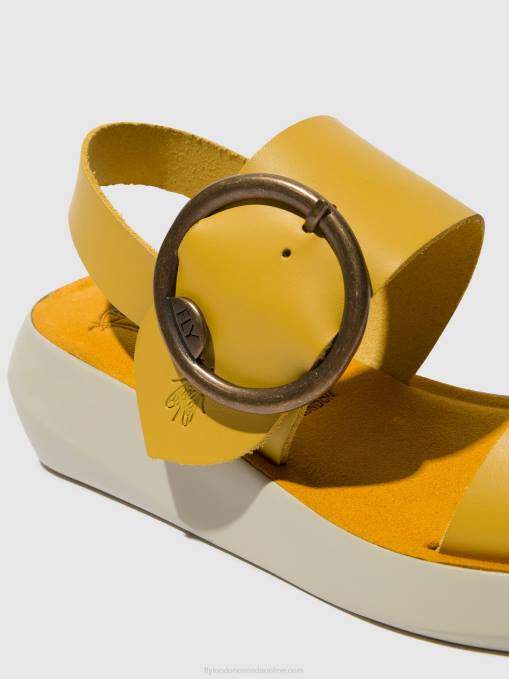 Sling-Back Sandals BANI739 Fly London Women MUSTARD 0JLR469