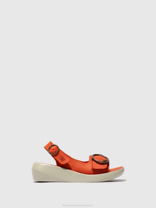 Sling-Back Sandals BERK754 Fly London Women CORAL 0JLR585