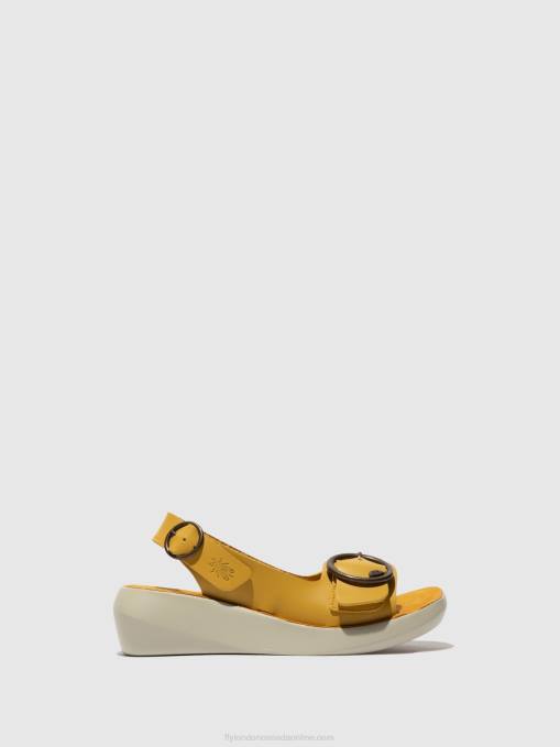 Sling-Back Sandals BERK754 Fly London Women MUSTARD 0JLR465