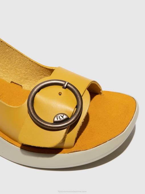 Sling-Back Sandals BERK754 Fly London Women MUSTARD 0JLR465