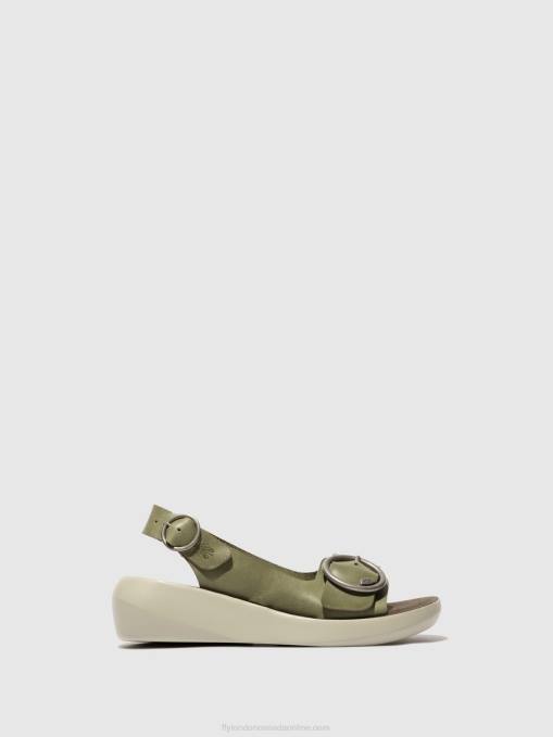 Sling-Back Sandals BERK754 Fly London Women SMOG 0JLR586