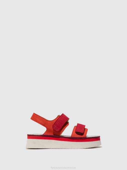 Sling-Back Sandals CORI377 Fly London Women DEVIL RED/LIPSTICK RED 0JLR577