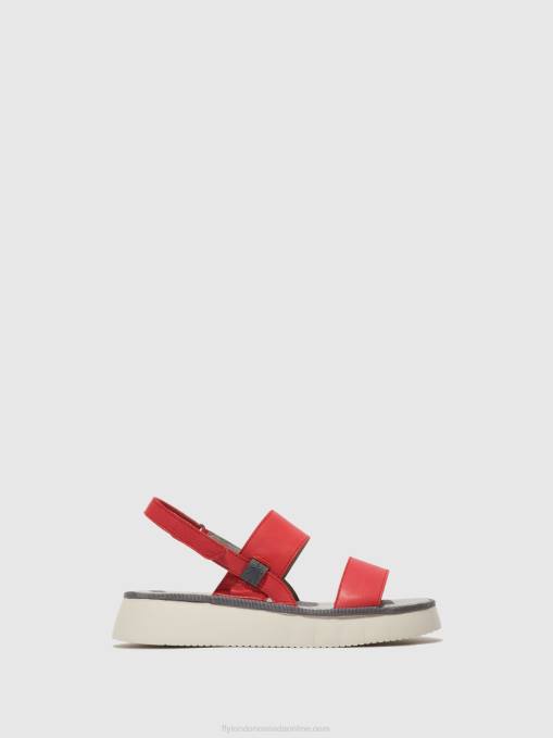 Sling-Back Sandals CURA318 Fly London Women RASPBERRY 0JLR462