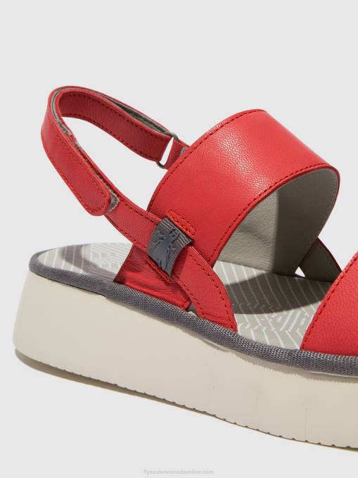 Sling-Back Sandals CURA318 Fly London Women RASPBERRY 0JLR462