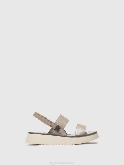 Sling-Back Sandals CURA318 Fly London Women SILVER 0JLR463