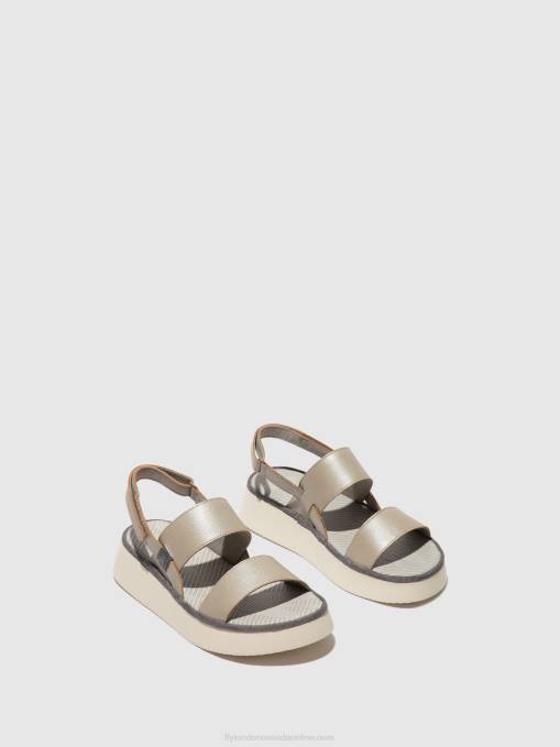 Sling-Back Sandals CURA318 Fly London Women SILVER 0JLR463