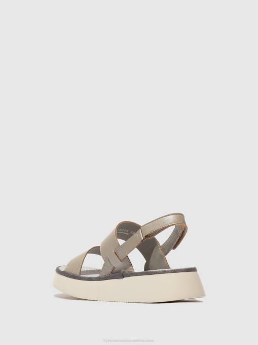 Sling-Back Sandals CURA318 Fly London Women SILVER 0JLR463