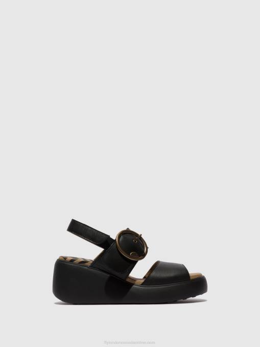 Sling-Back Sandals DIGO939 Fly London Women BLACK 0JLR464