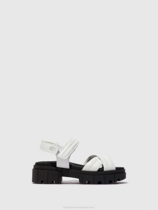 Sling-Back Sandals JADA854 Fly London Women WHITE 0JLR547