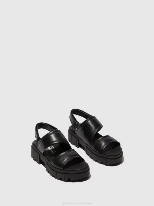 Sling-Back Sandals JIRA865 Fly London Women BLACK 0JLR542