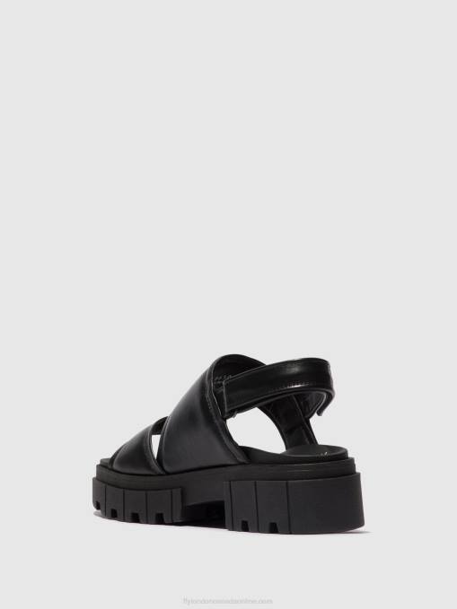 Sling-Back Sandals JIRA865 Fly London Women BLACK 0JLR542