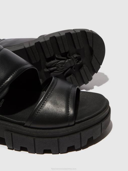 Sling-Back Sandals JIRA865 Fly London Women BLACK 0JLR542