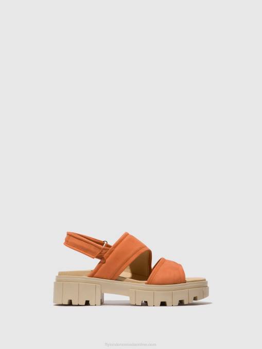 Sling-Back Sandals JIRA865 Fly London Women PEACH 0JLR543
