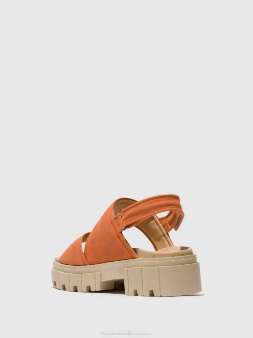 Sling-Back Sandals JIRA865 Fly London Women PEACH 0JLR543