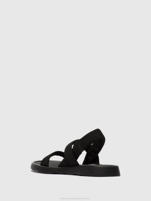 Sling-Back Sandals TERA873 Fly London Women BLACK 0JLR538