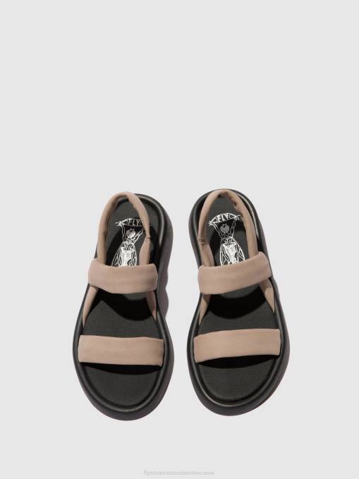 Sling-Back Sandals TERA873 Fly London Women CONCRETE 0JLR539