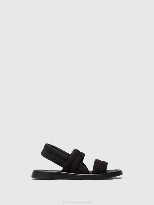 Sling-Back Sandals TOFY941 Fly London Women BLACK 0JLR457
