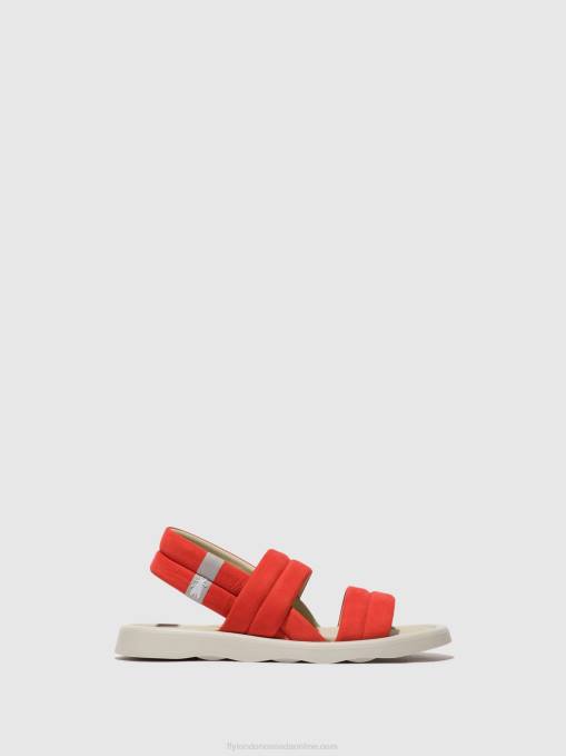Sling-Back Sandals TOFY941 Fly London Women DEVIL RED 0JLR459