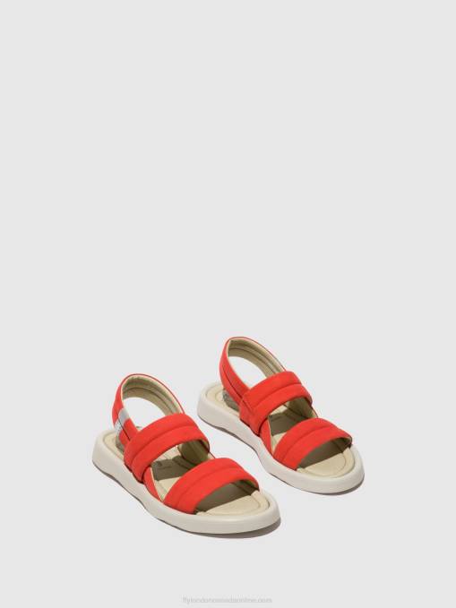 Sling-Back Sandals TOFY941 Fly London Women DEVIL RED 0JLR459