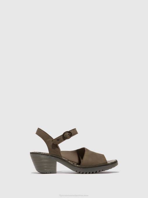 Sling-Back Sandals WELY439 Fly London Women KHAKI 0JLR443