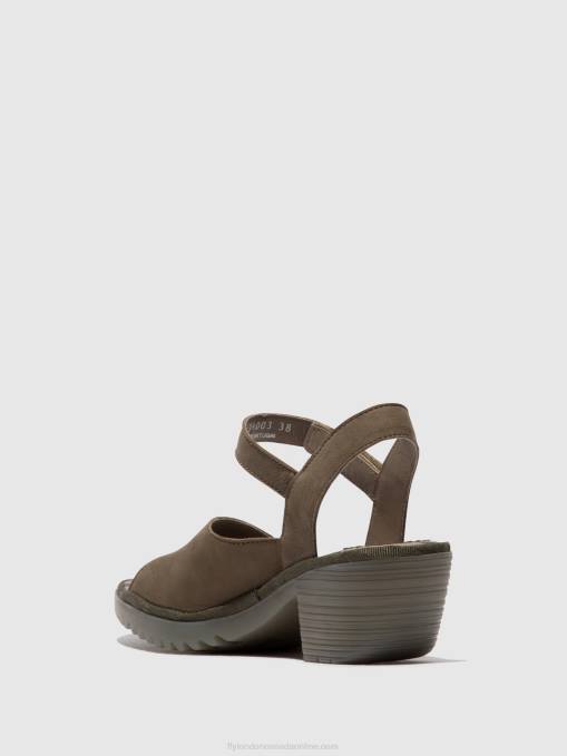 Sling-Back Sandals WELY439 Fly London Women KHAKI 0JLR443