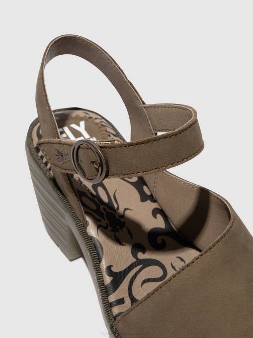 Sling-Back Sandals WELY439 Fly London Women KHAKI 0JLR443