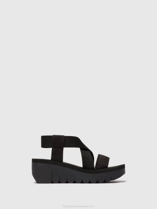 Sling-Back Sandals YABI922 Fly London Women BLACK 0JLR445