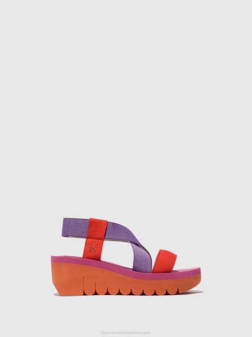 Sling-Back Sandals YABI922 Fly London Women ORANGE (VIOLA) 0JLR442