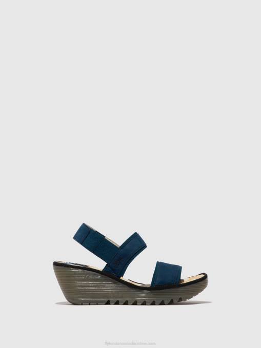 Sling-Back Sandals YACO416 Fly London Women BLUE 0JLR438