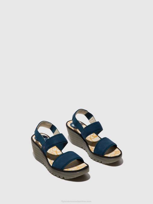 Sling-Back Sandals YACO416 Fly London Women BLUE 0JLR438